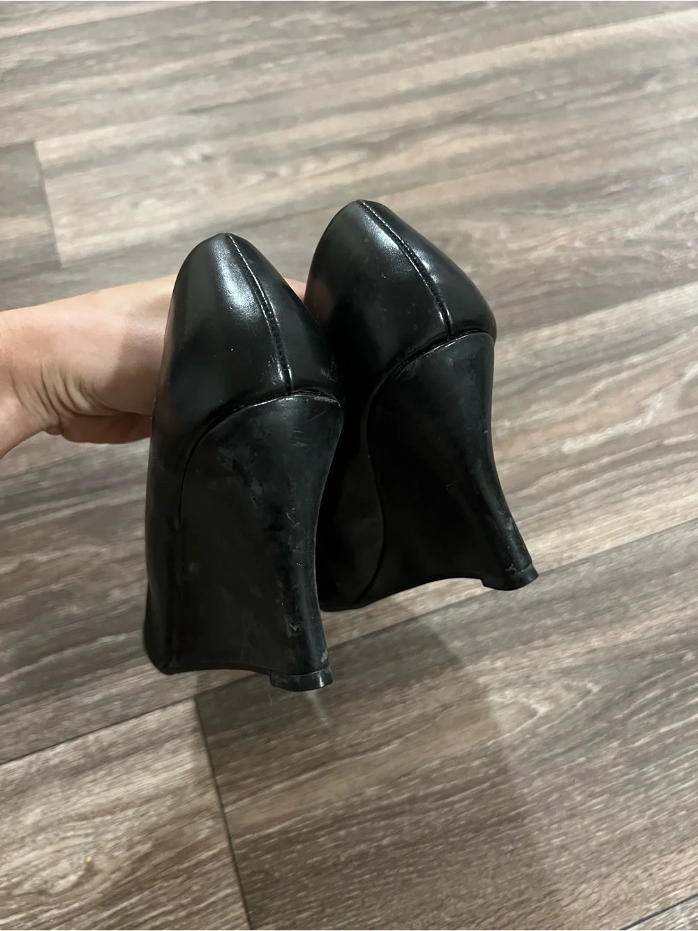 Dexflex Comfort Classic Black Women's Wedge Pump - Sleek Everyday Heel US 5 / 35